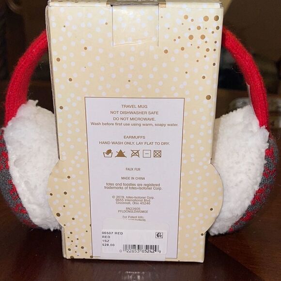 NWT Totes toasties ceramic travel mug & earmuff set - Picture 2 of 4